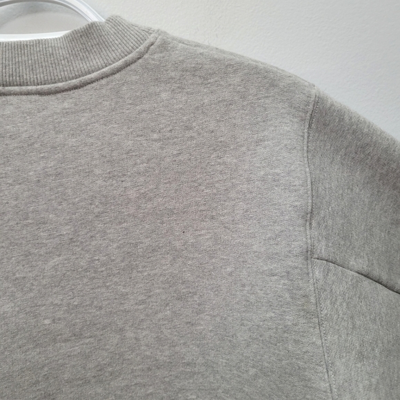 Acne Studios Bird Flower Abstract Graphic Cropped Sweatshirt - Picture 9 of 11